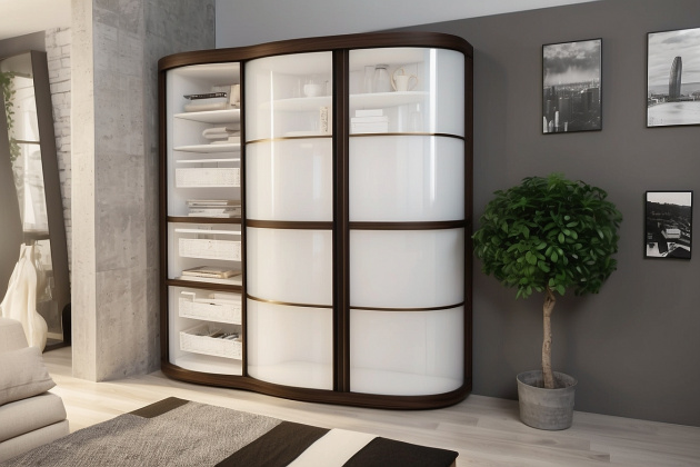 Корпусный радиусный шкаф «Ривьера»